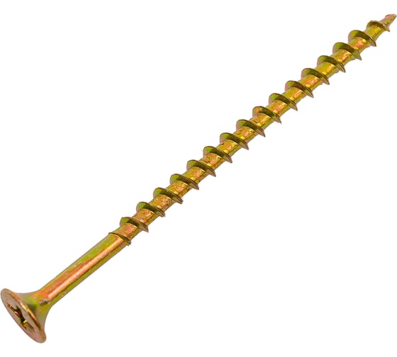 Саморез для ГКЛ STEELREX крупная резьба, жёлтый цинк, 3,8x64 мм, 100 шт. 0105038064B400010032