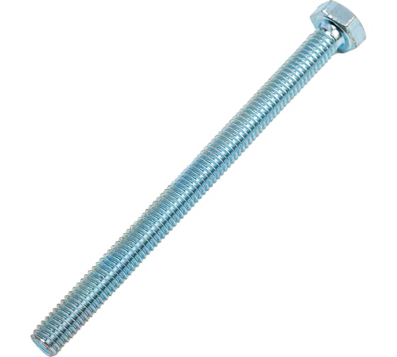 Болт STEELREX DIN 933, класс прочности 5,8, цинк, М6x80 мм, 50 шт. 0211006080B300005016