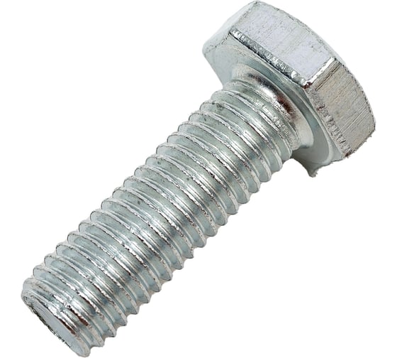 Болт STEELREX DIN 933, класс прочности 5,8, цинк, М10x30 мм, 30 шт. 0211010030B400003032