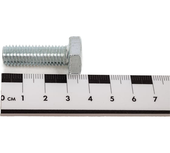 Болт STEELREX DIN 933, класс прочности 5,8, цинк, М10x30 мм, 30 шт. 0211010030B400003032