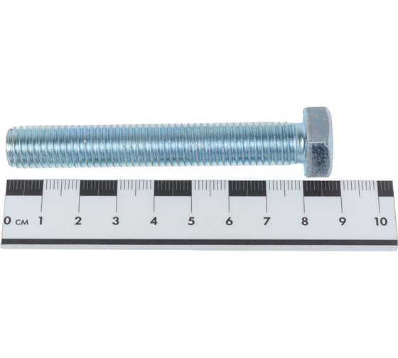 Болт STEELREX DIN 933, класс прочности 5,8, цинк, М12x80 мм, 15 шт. 0211012080B300001516