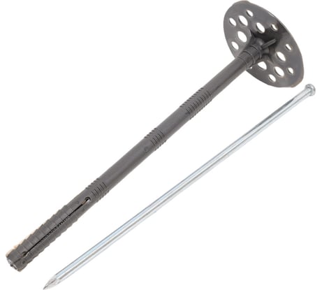 Дюбель для теплоизоляции с металлическим гвоздем INTERFIX ИЗМ 10х200, 250 шт 28960