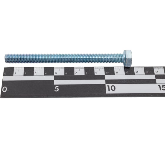 Болт STEELREX DIN 933, класс прочности 5,8, цинк, М10x120 мм, 12 шт. 0211010120B300001216