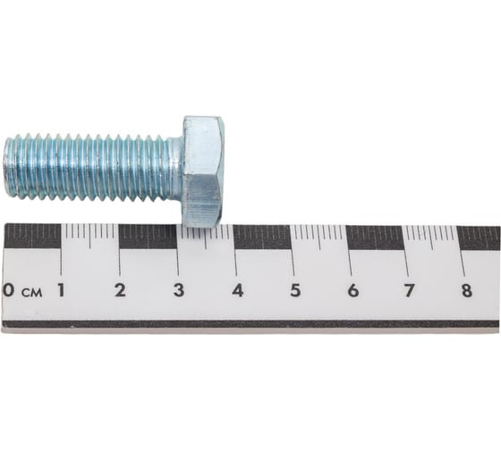 Болт STEELREX DIN 933, класс прочности 5,8, цинк, М12x30 мм, 20 шт. 0211012030B400002032