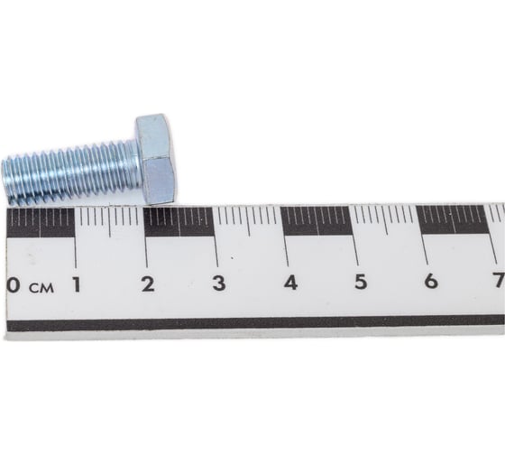 Болт STEELREX DIN 933, класс прочности 5,8, цинк, М8x20 мм, 70 шт. 0211008020B400007032