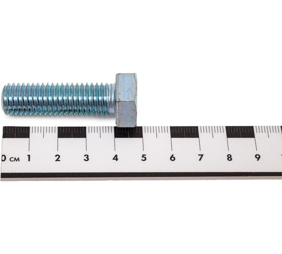 Болт STEELREX DIN 933, класс прочности 5,8, цинк, М12x40 мм, 15 шт. 0211012040B400001532