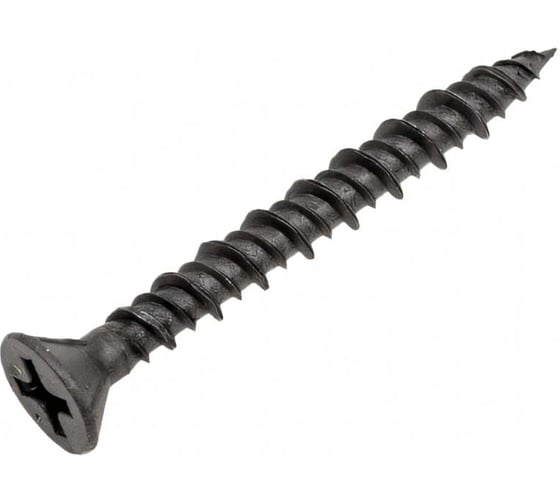 Саморез для ГВЛ STEELREX двухзаходная резьба, оксид, 3,9x35 мм, 100 шт. 0107039035B500010064