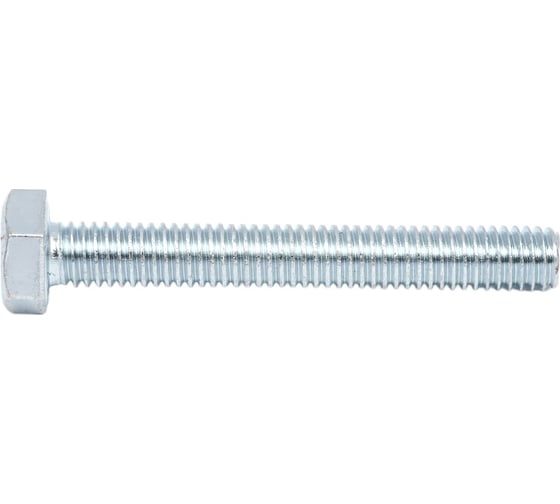 Болт STEELREX DIN 933, класс прочности 5,8, цинк, М6x45 мм, 60 шт. 0211006045B400006032