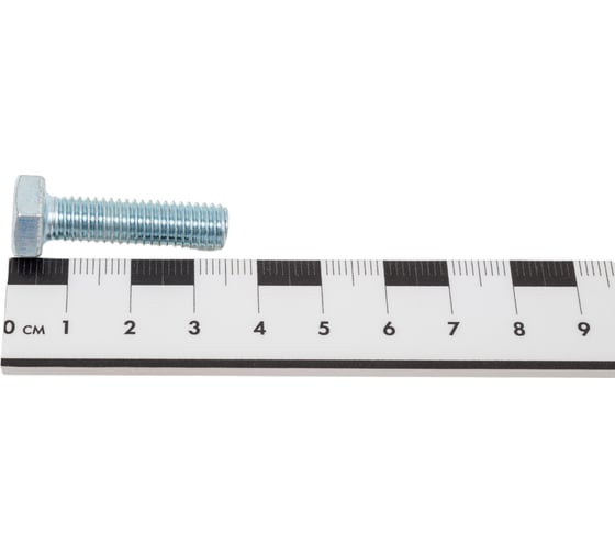 Болт STEELREX DIN 933, класс прочности 5,8, цинк, М8x30 мм, 50 шт. 0211008030B400005032