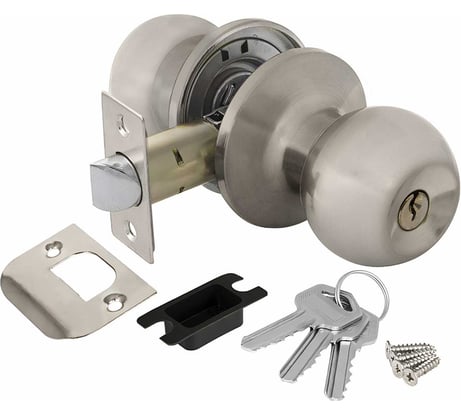 Ручка защелка AJAX 6082 SN-E кл./фик. мат. никель 39539