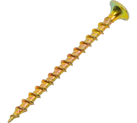 Саморез для ГКЛ STEELREX крупная резьба, жёлтый цинк, 3,5x51 мм, 100 шт. 0105035051B400010032