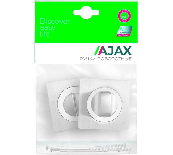 Поворотная ручка AJAX BK6 JK SN/CP-3 матовый никель/хром 41383