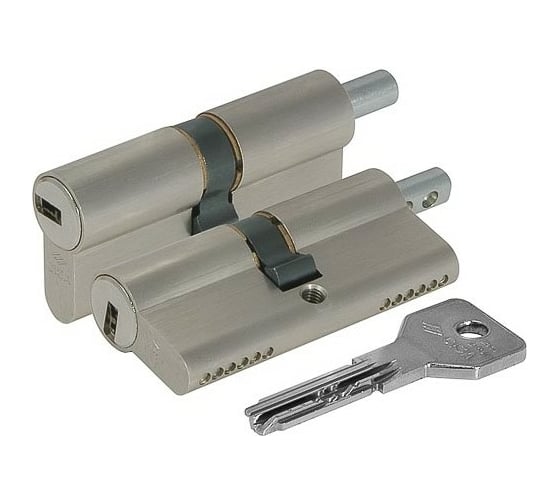 Цилиндровый механизм под вертушку CISA ASIX OE302-23.12 100 мм/45+10+45, НИКЕЛЬ 18773