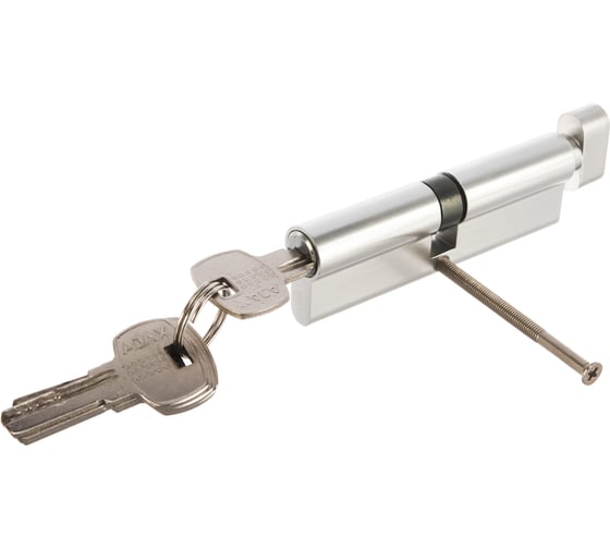 Цилиндровый механизм с вертушкой AJAX AX202/100 mm 45+10+45 CP хром 5 кл. 40219