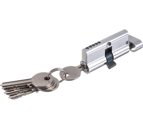 Цилиндровый механизм с вертушкой AJAX AX102/60 mm 25+10+25 CP хром 5 кл. 39839