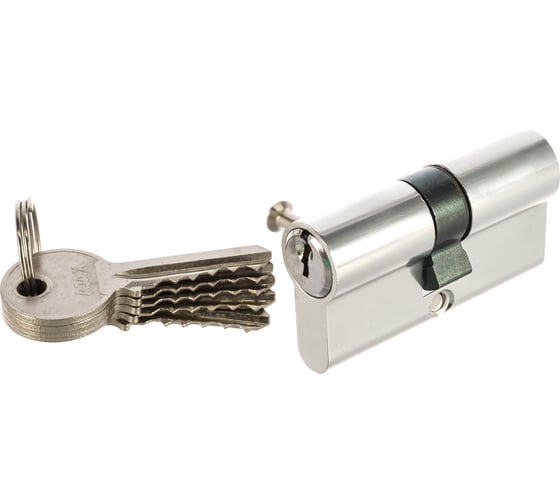 Цилиндровый механизм AJAX AX100/60 mm 25+10+25 CP хром 5 кл. 39831
