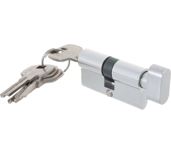 Цилиндровый механизм с вертушкой AJAX AX202/60 mm 25+10+25 CP хром 5 кл. 39867