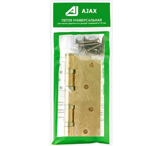Универсальная петля AJAX 4B/P 100x70x2 SB мат. золото, пакет 38119