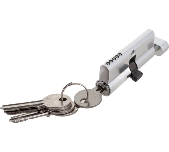 Цилиндровый механизм с вертушкой AJAX AX102/70 mm 30+10+30 CP хром 5 кл. 39843