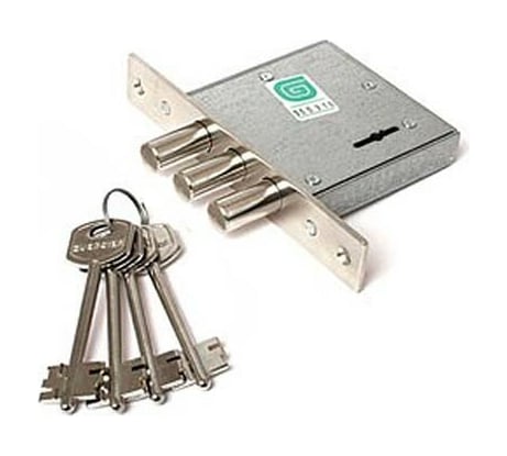 Врезной замок ГАРДИАН 1001-4 кл /б/о/н/ 18100