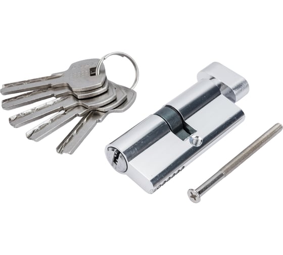 Цилиндровый механизм с вертушкой AJAX AX202/70 mm 30+10+30 CP хром 5 кл. 39871