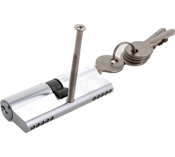 Цилиндровый механизм AJAX AX100/80 mm 35+10+35 CP хром 5 кл. 39837