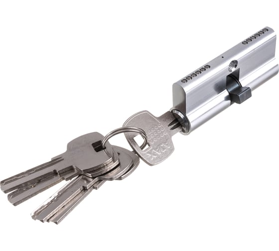 Цилиндровый механизм AJAX AX200/70 mm 30+10+30 CP хром 5 кл. 39857