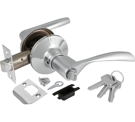 Ручка защелка AJAX 6010 CP-E кл./фик. хром 39509