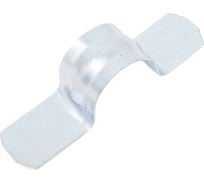 Металлическая двухлапковая скоба КрепПак СМД 19-20 для монтажного пистолета, без отверстий, 100 шт. в упаковке 011.2119