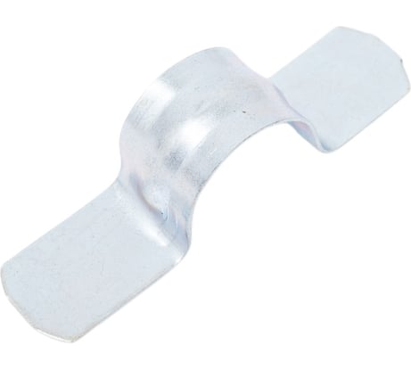 Металлическая двухлапковая скоба КрепПак СМД 19-20 для монтажного пистолета, без отверстий, 100 шт. в упаковке 011.2119