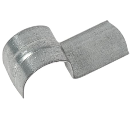 Металлическая однолапковая скоба КрепПак СМО 16-17 для монтажного пистолета, без отверстий, 100 шт. в упаковке 011.1116