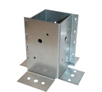 Опора столба Lucky Guy "Стакан" 70х70х150х2 мм, цинк 200 03 7070 150 0р