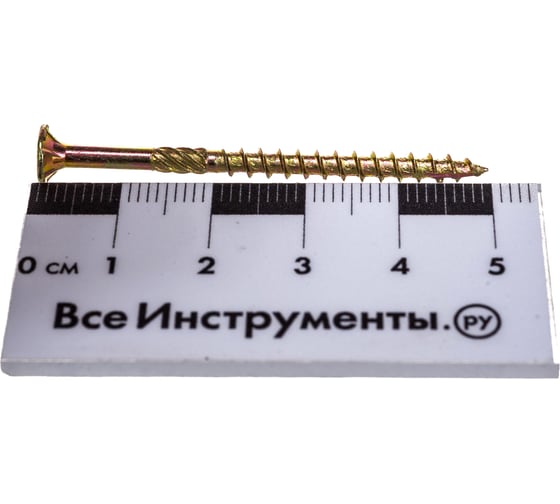 Саморез по дереву HIMTEX проф. желт. потай Torx 15 3,5x50 500 шт. 03550Fh