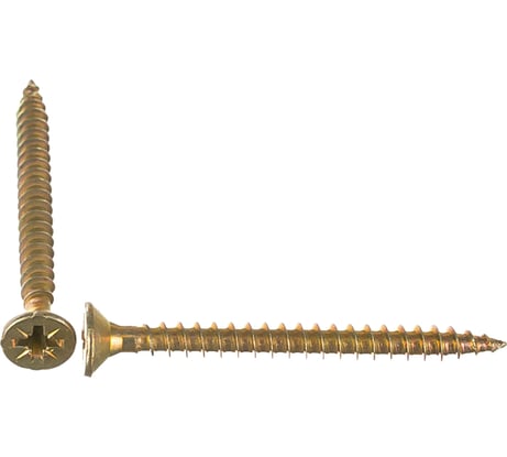 Универсальный саморез по дереву КрепСтройГрупп 4,5х50 желтый цинк, 150 шт. 145426