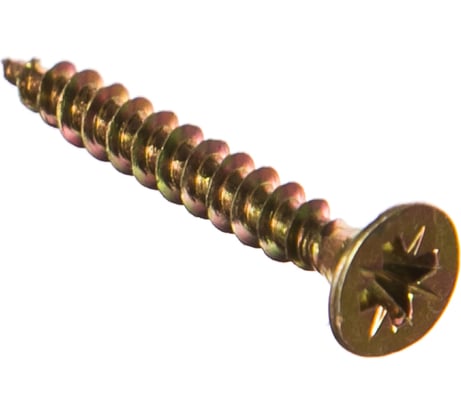 Универсальный саморез по дереву КрепСтройГрупп 4х30 желтый цинк, 500 шт. 145433