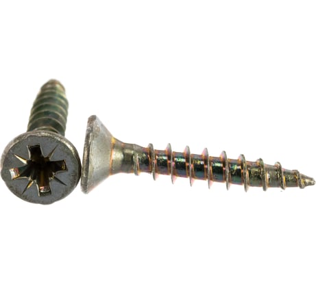 Универсальный саморез по дереву КрепСтройГрупп 4,5х25 желтый цинк, 500 шт. 145421