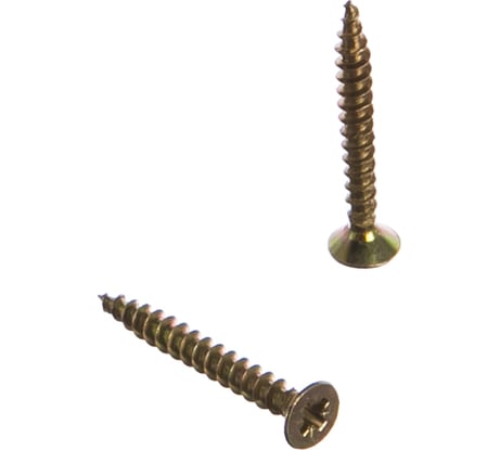 Универсальный саморез по дереву КрепСтройГрупп 3х25 желтый цинк, 500 шт. 145415