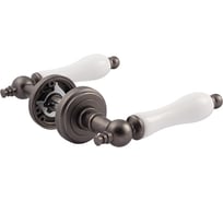 Дверная ручка НОРА-М Каталония J бф-застар. серебро 7449