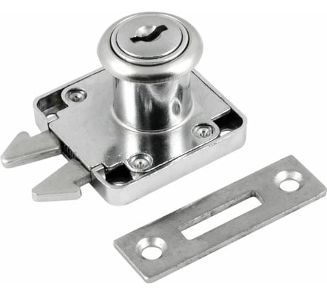 Мебельный замок НОРА-М 6202-22 мм хром 8493