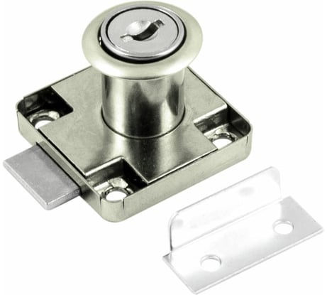 Мебельный замок НОРА-М 6136 никель 8526