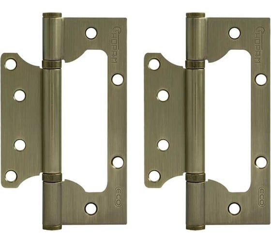 Петля НОРА-М накл. ун. 800-5" FHP-ЕСО AB бронз.покр. без колп. 125х75х2,5 15854