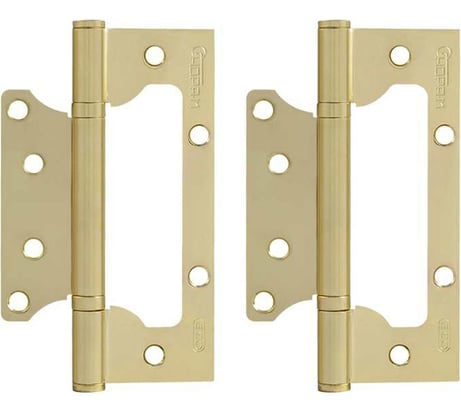 Петля НОРА-М накл. ун. 800-5" FHP-ЕСО PB лат.покр. без колп. 125х75х2,5 15850