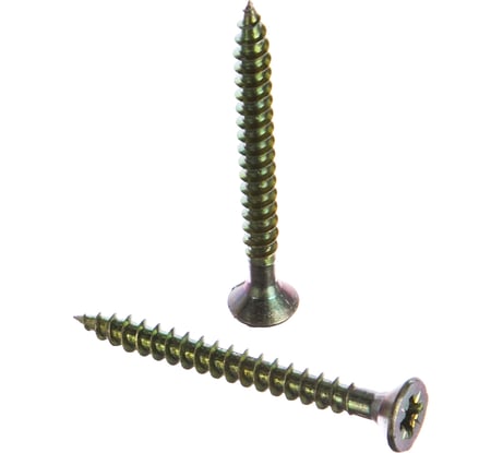 Универсальный саморез по дереву КрепСтройГрупп 6х60 желтый цинк, 100 шт. 145459