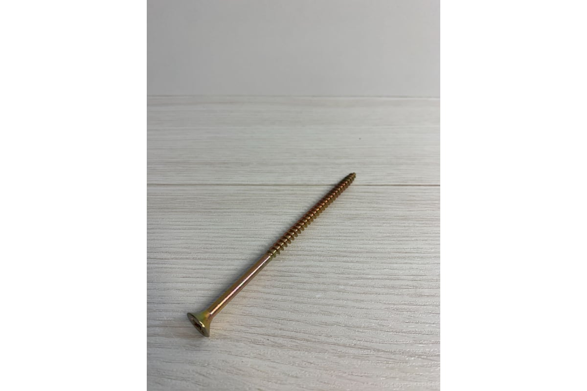 Универсальный саморез по дереву КрепСтройГрупп 6х120 желтый цинк, 50 шт ...