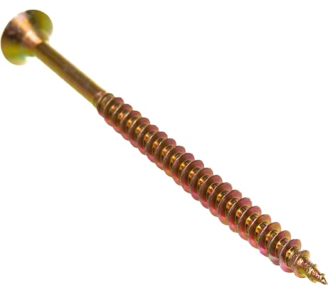 Универсальный саморез по дереву КрепСтройГрупп 6х90 желтый цинк, 100 шт. 145462