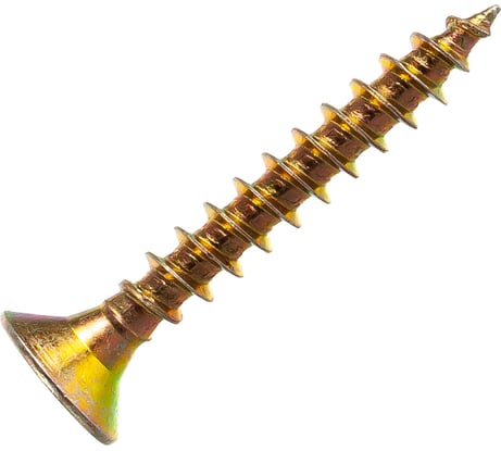 Универсальный саморез по дереву КрепСтройГрупп 6х40 желтый цинк, 150 шт. 145456