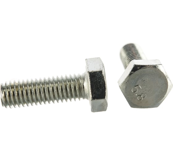 Болт с шестигранной головкой КрепСтройГрупп 10х30 оцинкованный DIN 933, 1 кг 145071 1