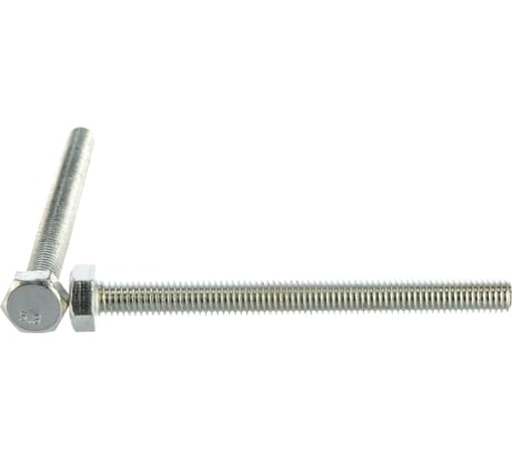 Болт с шестигранной головкой КрепСтройГрупп 8х90 оцинкованный DIN 933, 1 кг 145118