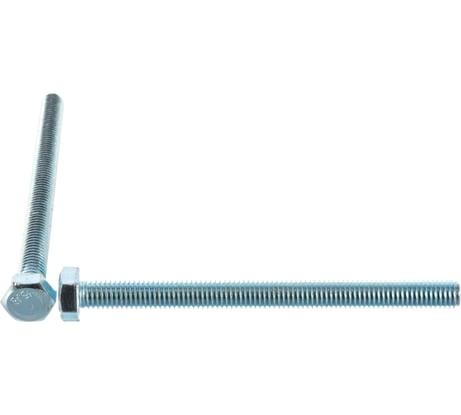 Болт с шестигранной головкой КрепСтройГрупп 8х100 оцинкованный DIN 933, 1 кг 145108
