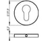 Накладка ARMADILLO CYLINDER ET URS SN-3 матовый никель 39307 2
